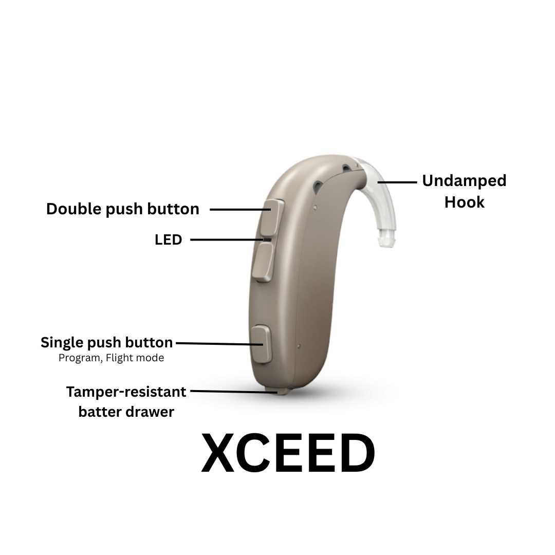 Oticon Xceed 3 Ultra Power BTE Digital Hearing Aid, Tinnitus Balance, Bluetooth Connectivity Programmable Ear aid